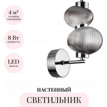 Настенный светильник ODEON LIGHT L-VISION BRUCO 5096/8WL Настенный светильник ODEON LIGHT L-VISION BRUCO 5096/8WL