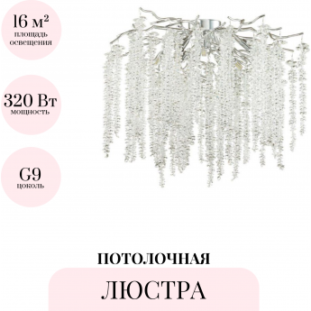 Потолочная люстра ODEON LIGHT BANCHE 5004/8C Потолочная люстра ODEON LIGHT BANCHE 5004/8C